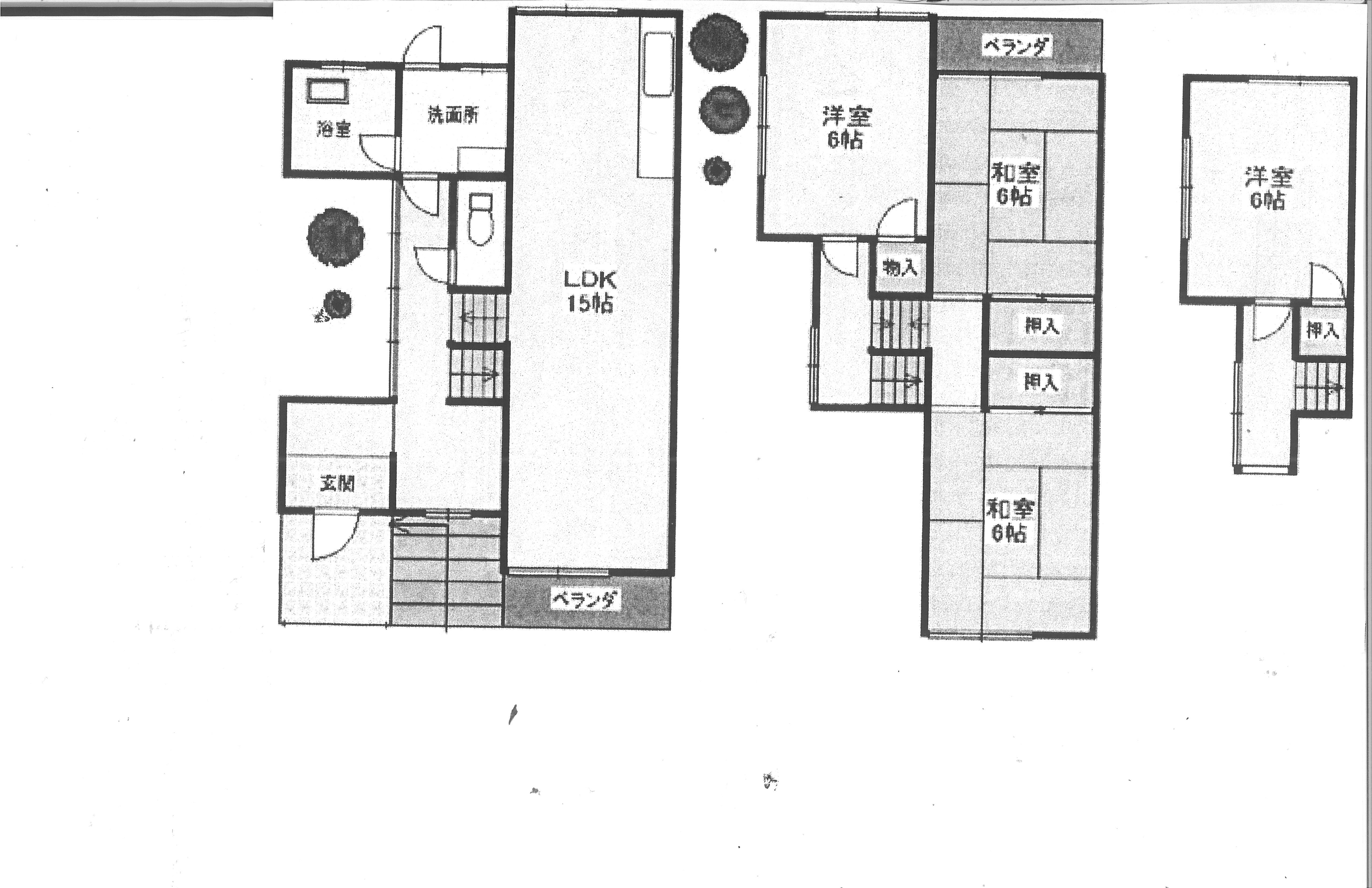 大阪府南河内郡河南町神山売テラスハウス