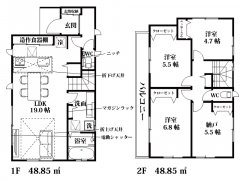 埼玉県三芳町藤久保売戸建住宅