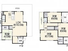奈良県香芝市五位堂１丁目売戸建住宅